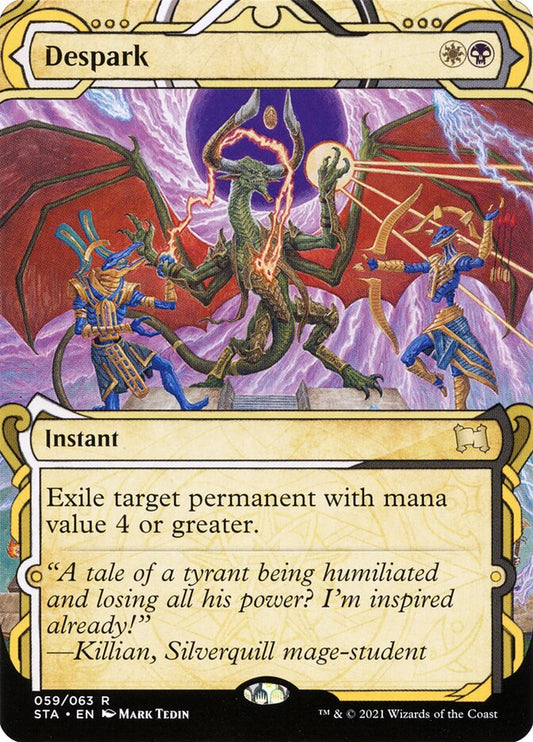 This Is An Image Of The Magic The Gathering Card Despark From The Set Tarkir: Dragonstorm Commander - Designed By Artist Slawomir Maniak