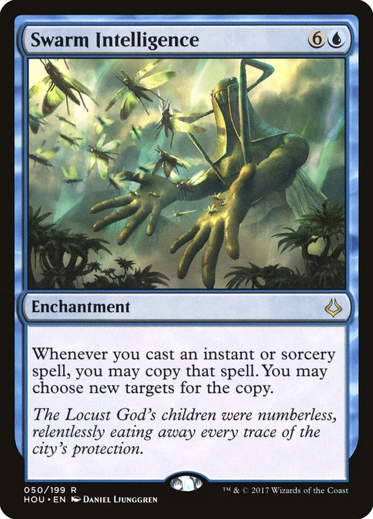 This Is An Image Of The Magic The Gathering Card Swarm Intelligence From The Set Commander 2021 - Designed By Artist Daniel Ljunggren