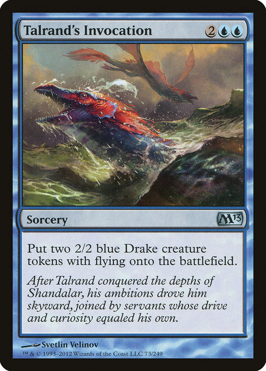 This Is An Image Of The Magic The Gathering Card Talrand's Invocation From The Set New Capenna Commander - Designed By Artist Svetlin Velinov