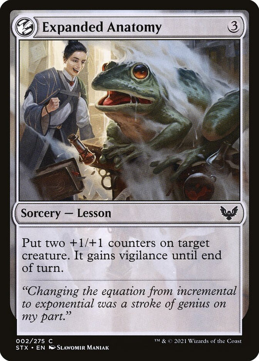 This Is An Image Of The Magic The Gathering Card Expanded Anatomy From The Set Strixhaven: School of Mages - Designed By Artist Slawomir Maniak