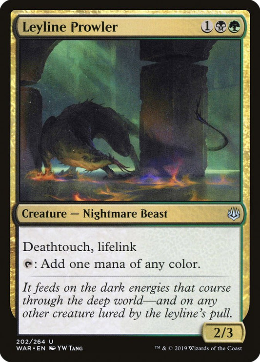 This Is An Image Of The Magic The Gathering Card Leyline Prowler From The Set Commander 2021 - Designed By Artist YW Tang