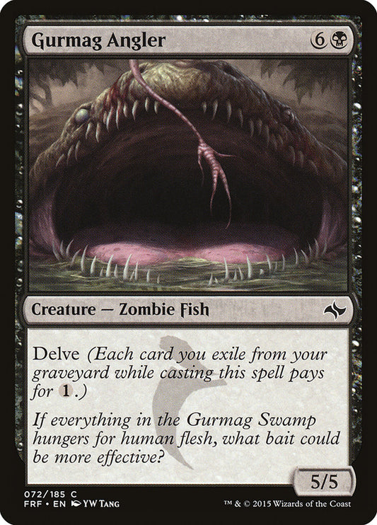 This Is An Image Of The Magic The Gathering Card Gurmag Angler From The Set Ultimate Masters - Designed By Artist YW Tang