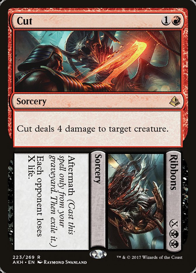 This Is An Image Of The Magic The Gathering Card Cut // Ribbons From The Set Amonkhet - Designed By Artist Raymond Swanland