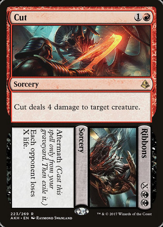 This Is An Image Of The Magic The Gathering Card Cut // Ribbons From The Set Amonkhet - Designed By Artist Raymond Swanland