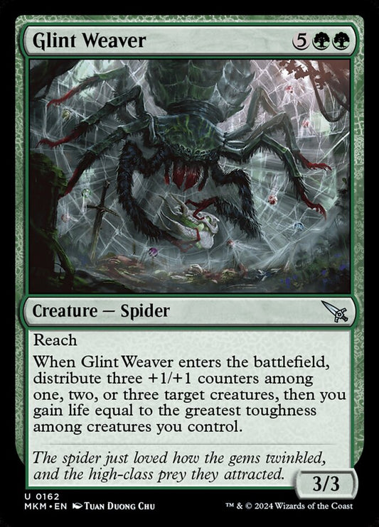 This Is An Image Of The Magic The Gathering Card Glint Weaver From The Set Murders at Karlov Manor - Designed By Artist Tuan Duong Chu