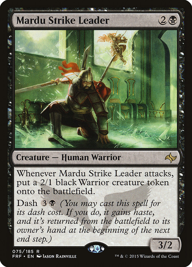 This Is An Image Of The Magic The Gathering Card Mardu Strike Leader From The Set Commander Legends: Battle for Baldur's Gate - Designed By Artist Jason Rainville