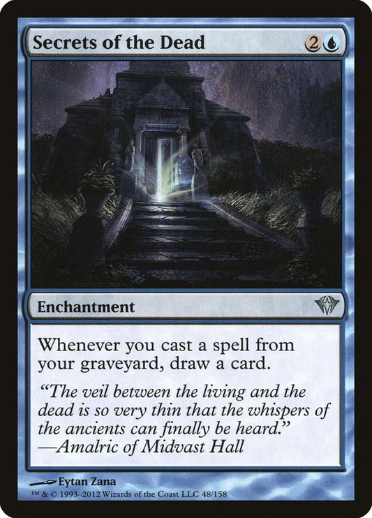 This Is An Image Of The Magic The Gathering Card Secrets of the Dead From The Set Commander 2019 - Designed By Artist Eytan Zana