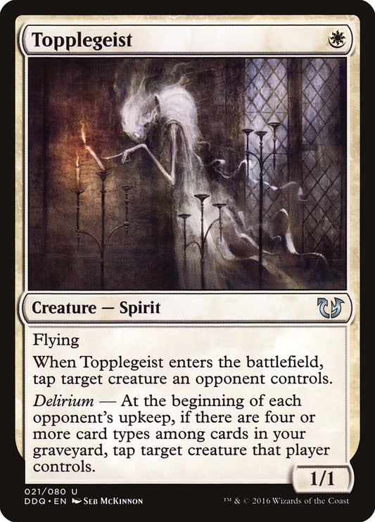 This Is An Image Of The Magic The Gathering Card Topplegeist From The Set Shadows over Innistrad - Designed By Artist Seb McKinnon
