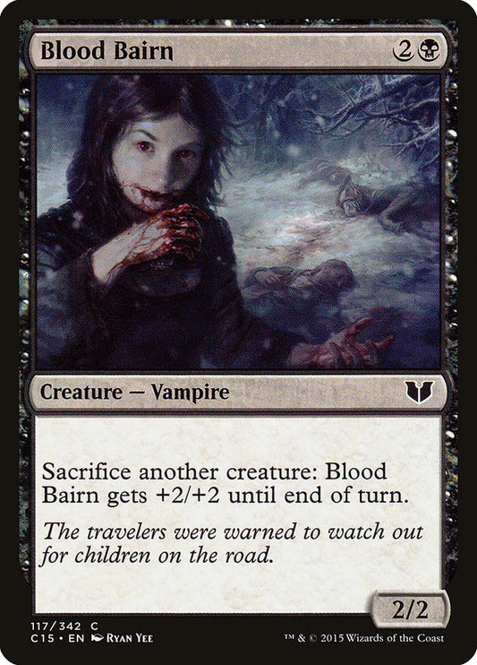 This Is An Image Of The Magic The Gathering Card Blood Bairn From The Set Commander Anthology - Designed By Artist Ryan Yee