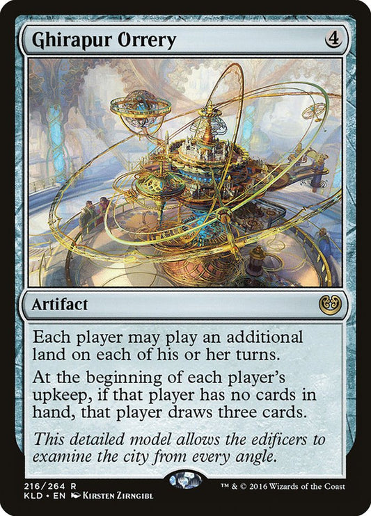 This Is An Image Of The Magic The Gathering Card Ghirapur Orrery From The Set Kaladesh - Designed By Artist Kirsten Zirngibl