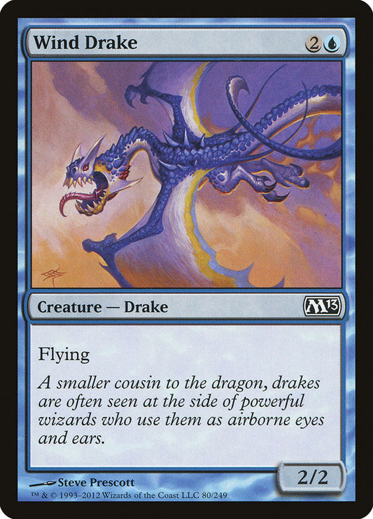This Is An Image Of The Magic The Gathering Card Wind Drake From The Set Kaladesh - Designed By Artist Todd Lockwood