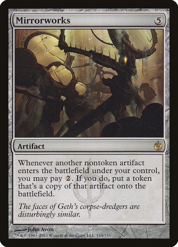 This Is An Image Of The Magic The Gathering Card Mirrorworks From The Set Commander 2018 - Designed By Artist John Avon