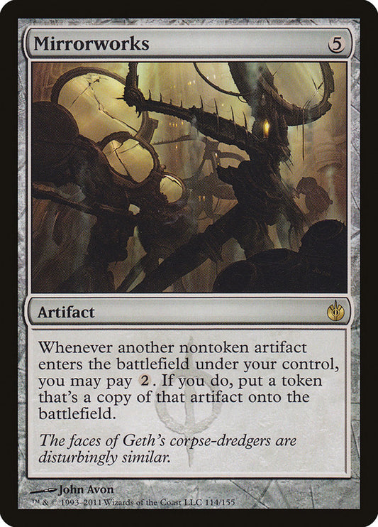 This Is An Image Of The Magic The Gathering Card Mirrorworks From The Set Commander 2018 - Designed By Artist John Avon