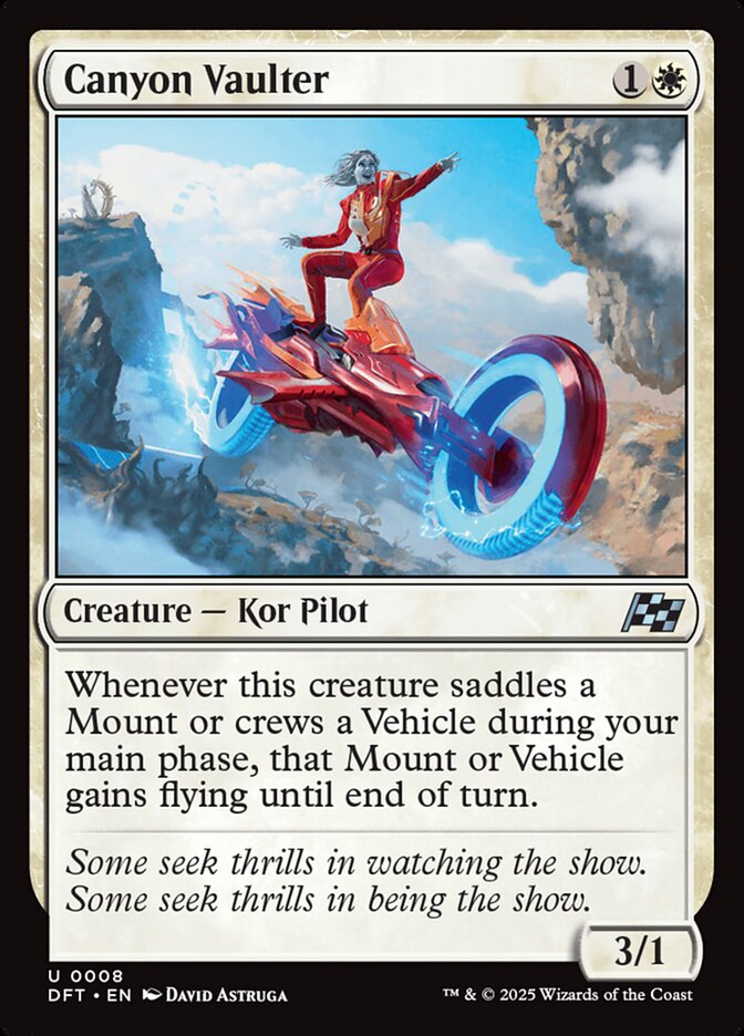 This Is An Image Of The Magic The Gathering Card Canyon Vaulter From The Set Aetherdrift - Designed By Artist David Astruga