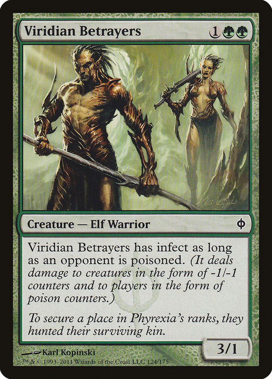 This Is An Image Of The Magic The Gathering Card Viridian Betrayers From The Set New Phyrexia - Designed By Artist Karl Kopinski