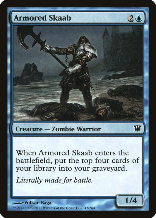 This Is An Image Of The Magic The Gathering Card Armored Skaab From The Set Innistrad - Designed By Artist Volkan Baǵa