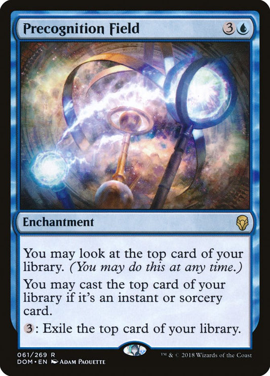This Is An Image Of The Magic The Gathering Card Precognition Field From The Set Dominaria - Designed By Artist Adam Paquette