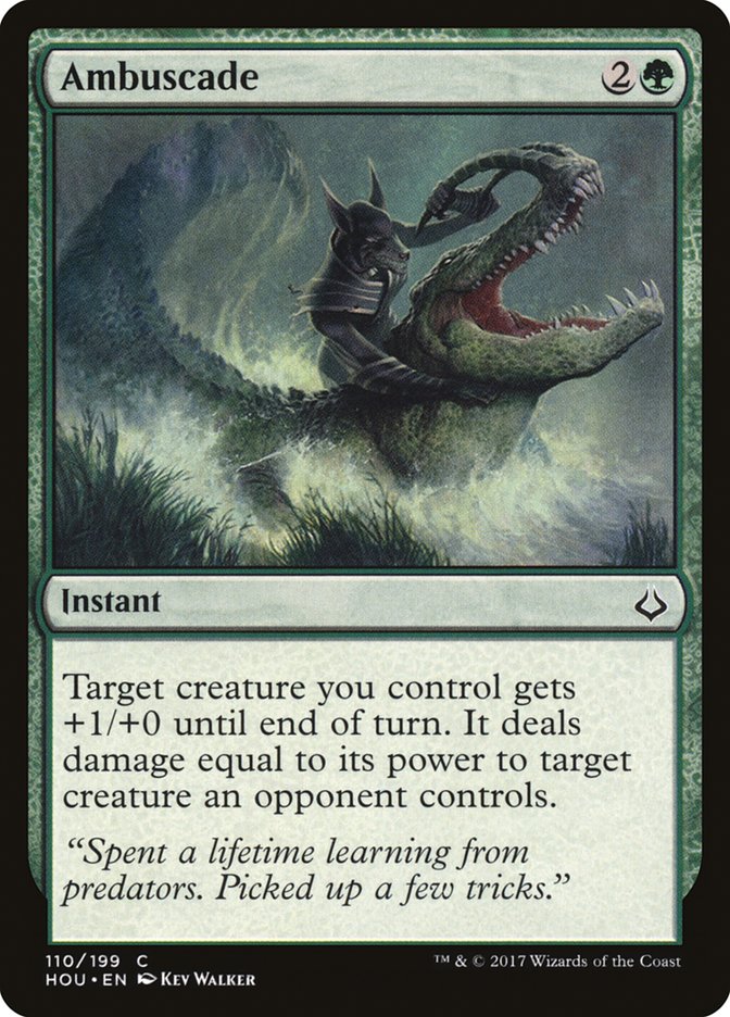 This Is An Image Of The Magic The Gathering Card Ambuscade From The Set Double Masters 2022 - Designed By Artist Kev Walker
