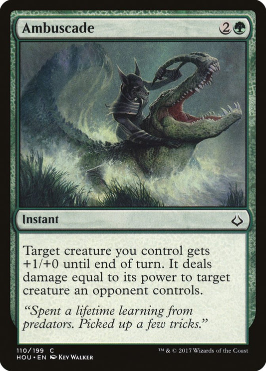 This Is An Image Of The Magic The Gathering Card Ambuscade From The Set Double Masters 2022 - Designed By Artist Kev Walker