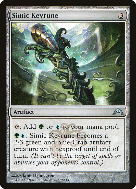 This Is An Image Of The Magic The Gathering Card Simic Keyrune From The Set Commander 2015 - Designed By Artist Daniel Ljunggren