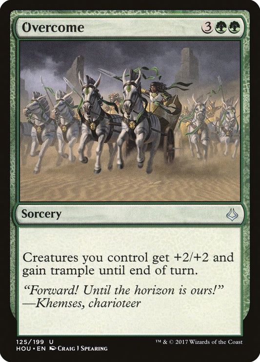 This Is An Image Of The Magic The Gathering Card Overcome From The Set Ravnica: Clue Edition - Designed By Artist Craig J Spearing