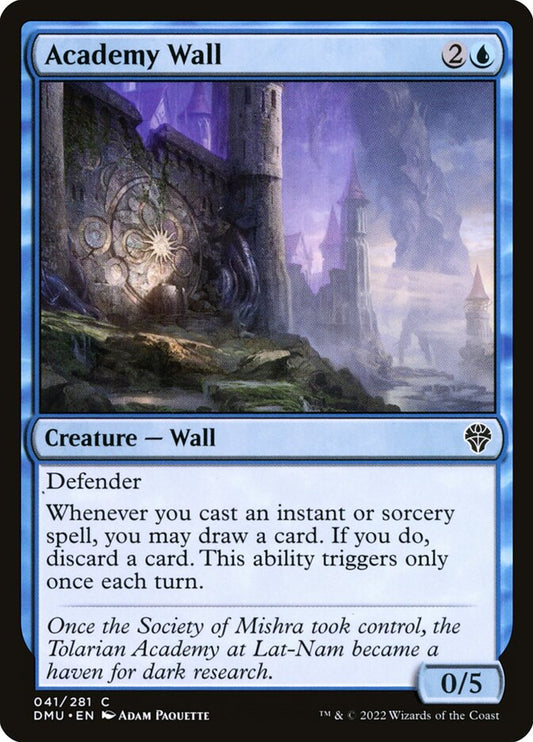 This Is An Image Of The Magic The Gathering Card Academy Wall From The Set Dominaria United - Designed By Artist Adam Paquette