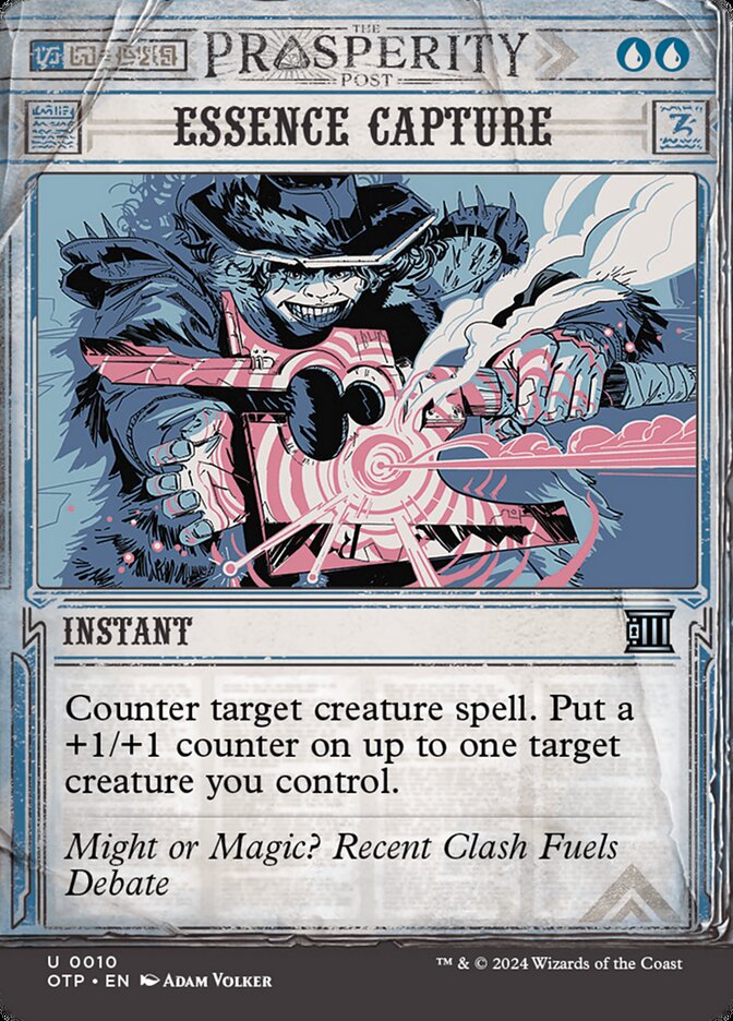 This Is An Image Of The Magic The Gathering Card Essence Capture From The Set Kamigawa: Neon Dynasty - Designed By Artist Campbell White