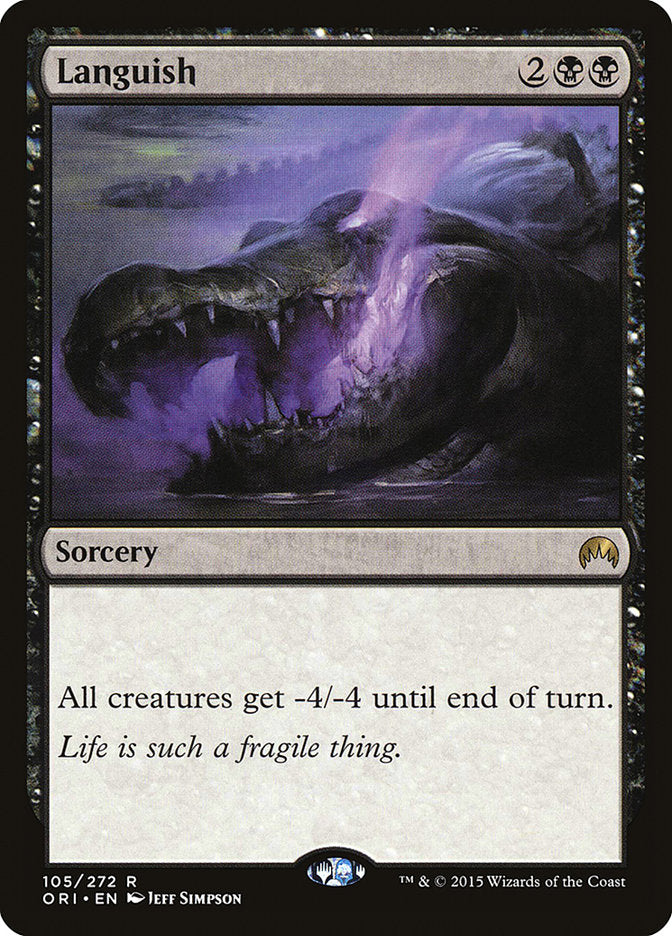 This Is An Image Of The Magic The Gathering Card Languish From The Set Jumpstart - Designed By Artist Jeff Simpson