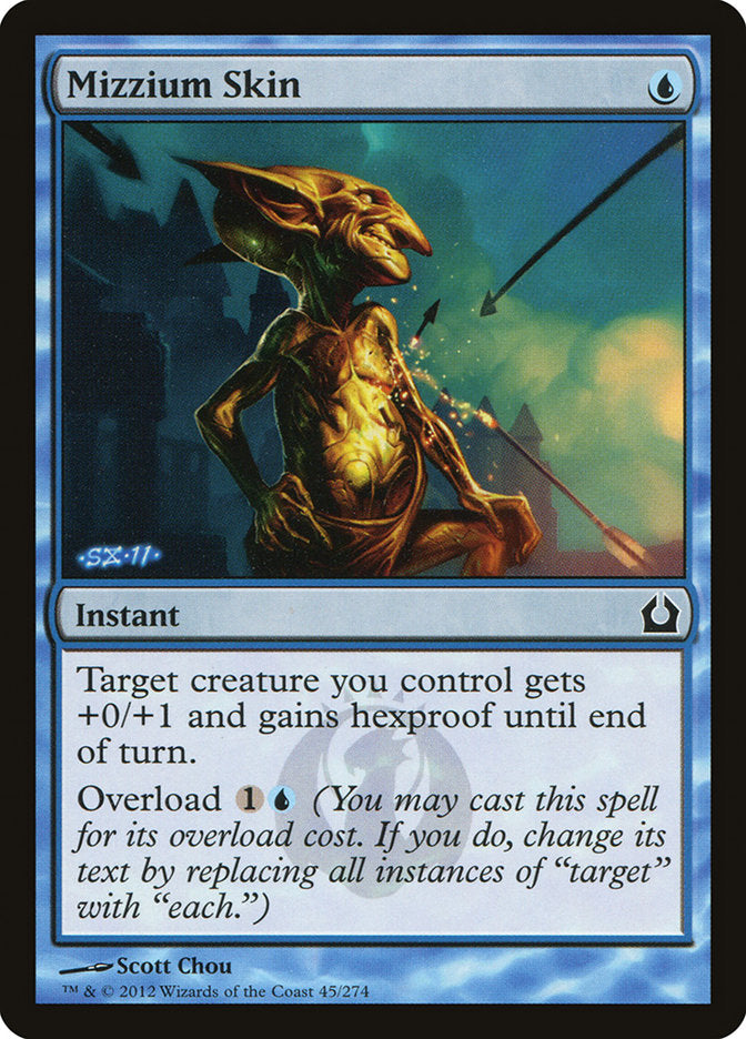 This Is An Image Of The Magic The Gathering Card Mizzium Skin From The Set Return to Ravnica - Designed By Artist Scott Chou