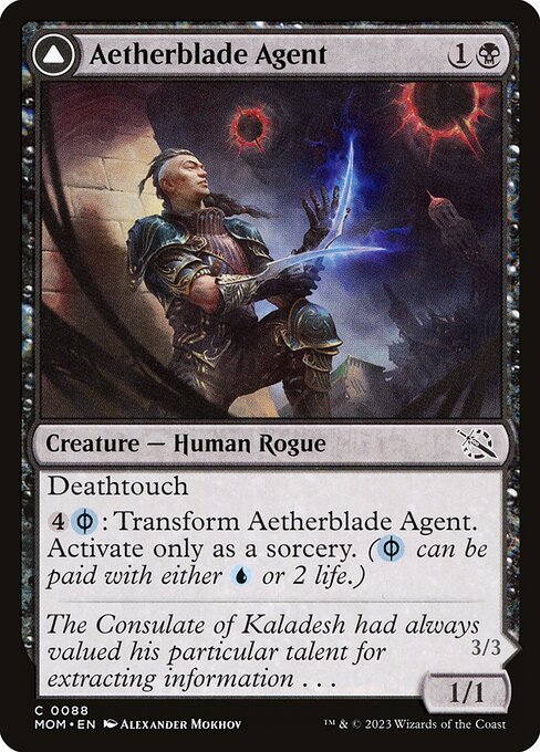 Aetherblade Agent // Gitaxian Mindstinger - FOIL
