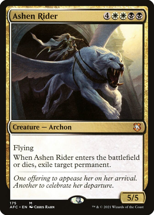 This Is An Image Of The Magic The Gathering Card Ashen Rider From The Set Double Masters 2022 - Designed By Artist Chris Rahn