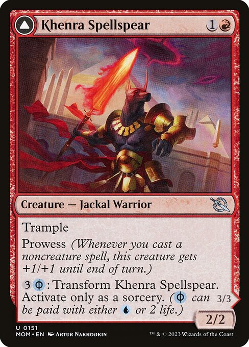 Khenra Spellspear // Gitaxian Spellstalker - FOIL