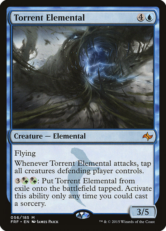 This Is An Image Of The Magic The Gathering Card Torrent Elemental From The Set Fate Reforged - Designed By Artist James Paick