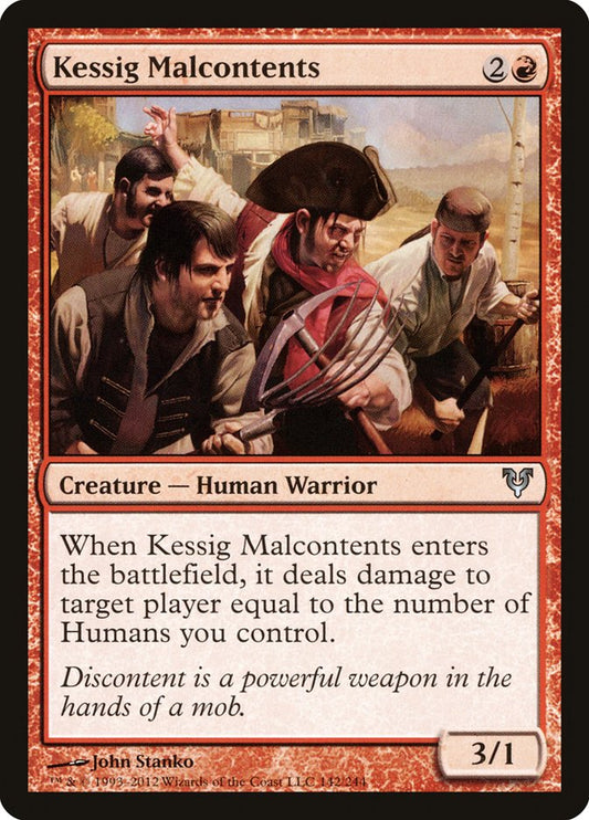 This Is An Image Of The Magic The Gathering Card Kessig Malcontents From The Set Avacyn Restored - Designed By Artist John Stanko
