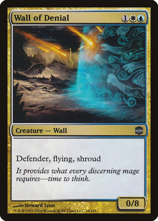 This Is An Image Of The Magic The Gathering Card Wall of Denial From The Set Commander Masters - Designed By Artist Howard Lyon