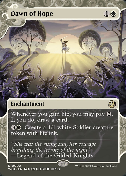 This Is An Image Of The Magic The Gathering Card Dawn of Hope From The Set Guilds of Ravnica - Designed By Artist Sung Choi