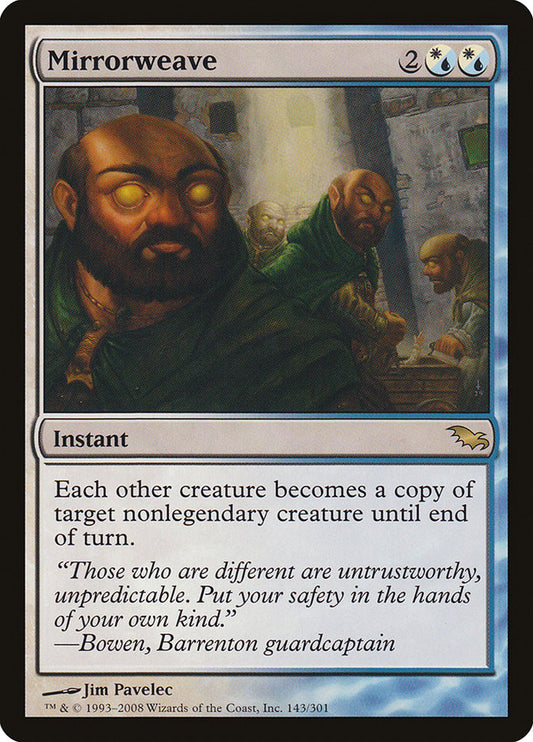 This Is An Image Of The Magic The Gathering Card Mirrorweave From The Set Commander Anthology Volume II - Designed By Artist Jim Pavelec