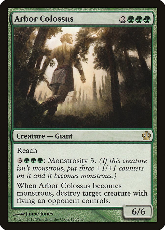This Is An Image Of The Magic The Gathering Card Arbor Colossus From The Set Commander 2015 - Designed By Artist Jaime Jones