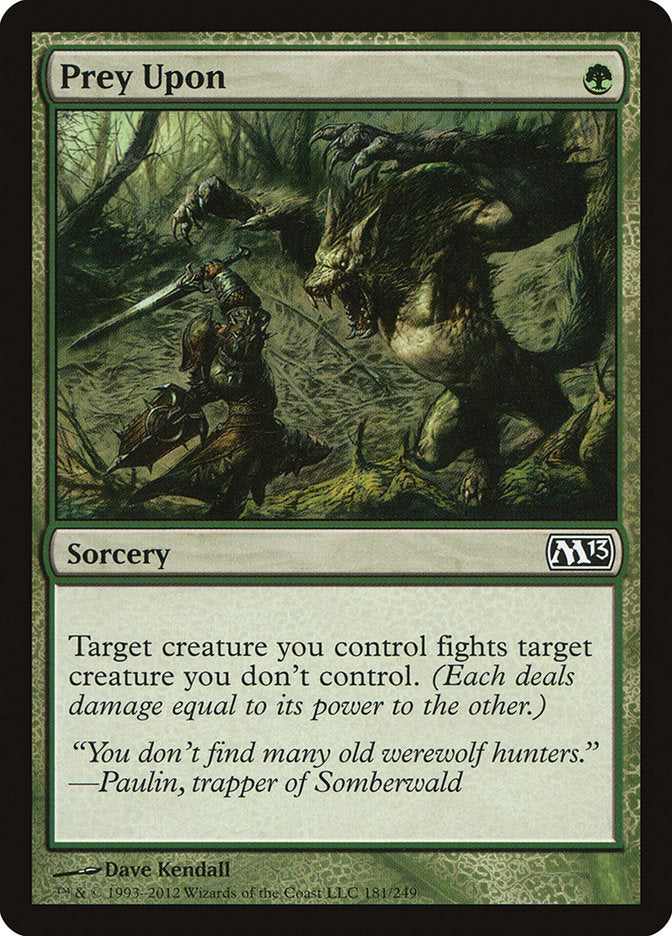 This Is An Image Of The Magic The Gathering Card Prey Upon From The Set Ultimate Masters - Designed By Artist Dave Kendall