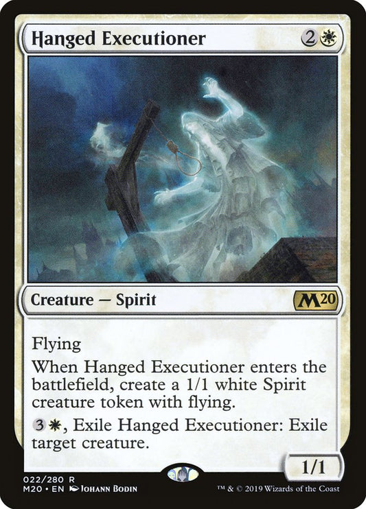 This Is An Image Of The Magic The Gathering Card Hanged Executioner From The Set Crimson Vow Commander - Designed By Artist Johann Bodin