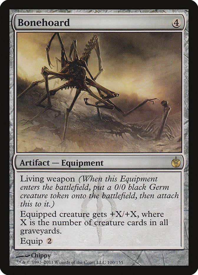 This Is An Image Of The Magic The Gathering Card Bonehoard From The Set Neon Dynasty Commander - Designed By Artist Chippy