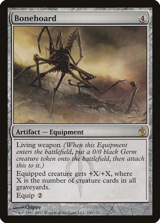 This Is An Image Of The Magic The Gathering Card Bonehoard From The Set Neon Dynasty Commander - Designed By Artist Chippy