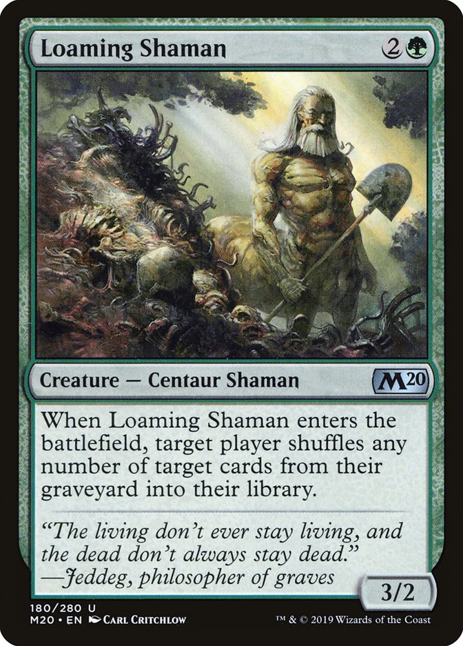 This Is An Image Of The Magic The Gathering Card Loaming Shaman From The Set Ravnica Remastered - Designed By Artist Carl Critchlow