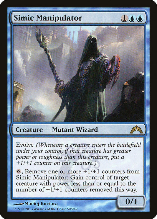 This Is An Image Of The Magic The Gathering Card Simic Manipulator From The Set Gatecrash - Designed By Artist Maciej Kuciara
