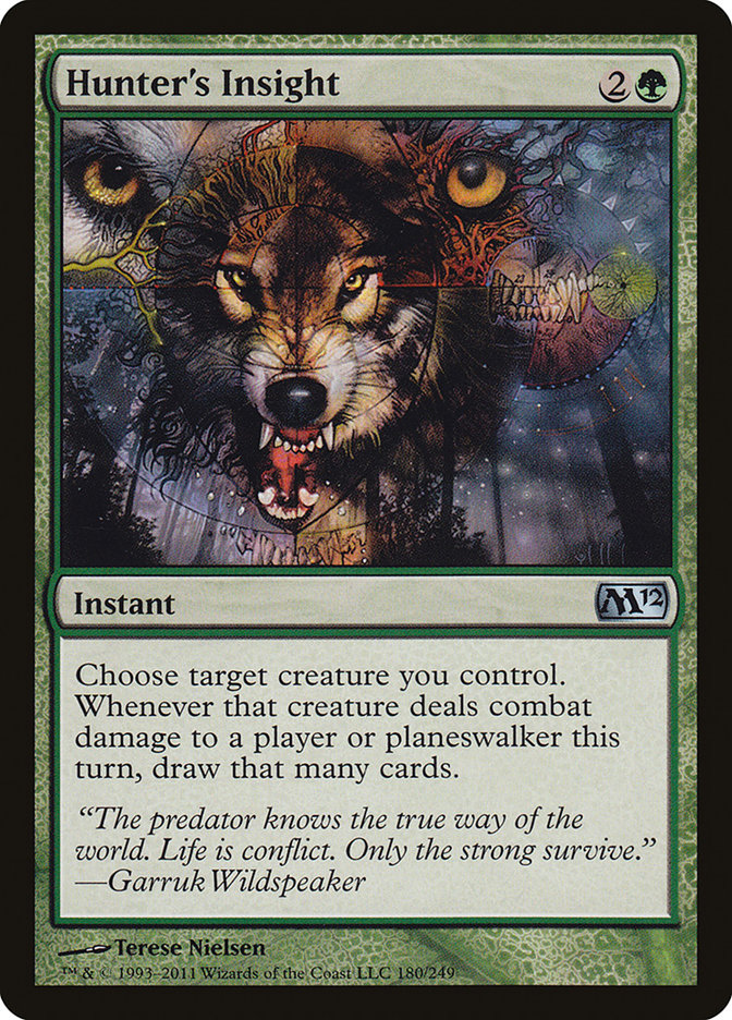 This Is An Image Of The Magic The Gathering Card Hunter's Insight From The Set Commander Masters - Designed By Artist Jim Murray