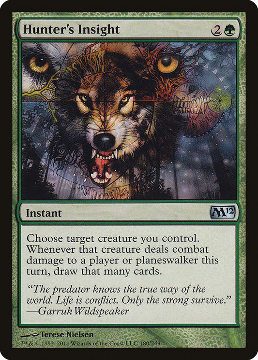 This Is An Image Of The Magic The Gathering Card Hunter's Insight From The Set Commander Masters - Designed By Artist Jim Murray