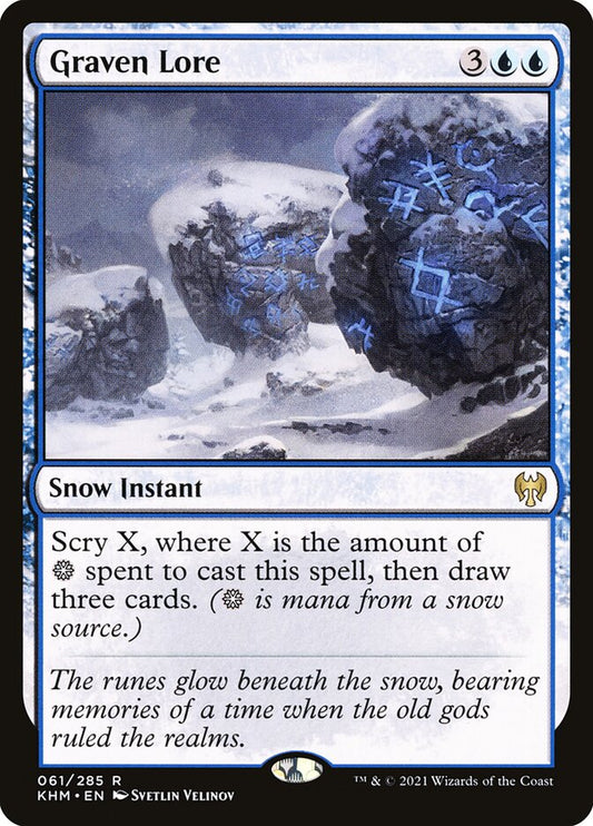 This Is An Image Of The Magic The Gathering Card Graven Lore From The Set Kaldheim - Designed By Artist Svetlin Velinov