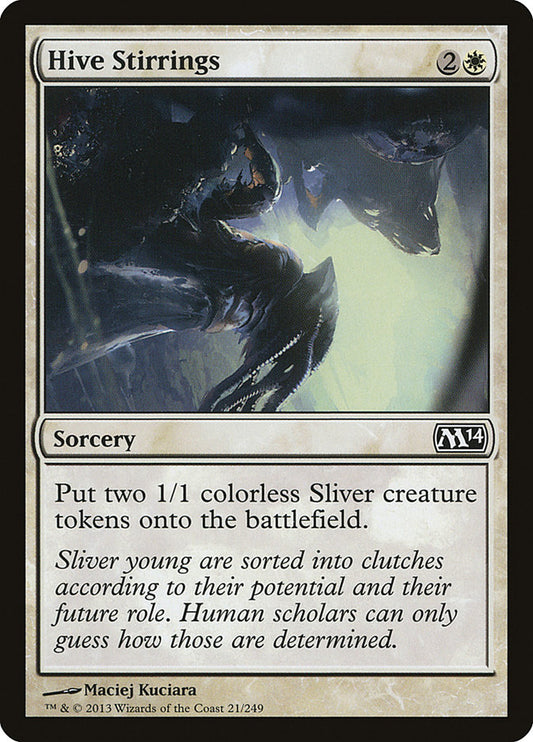 This Is An Image Of The Magic The Gathering Card Hive Stirrings From The Set Magic 2014 - Designed By Artist Maciej Kuciara