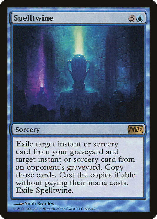 This Is An Image Of The Magic The Gathering Card Spelltwine From The Set Commander 2017 - Designed By Artist Noah Bradley
