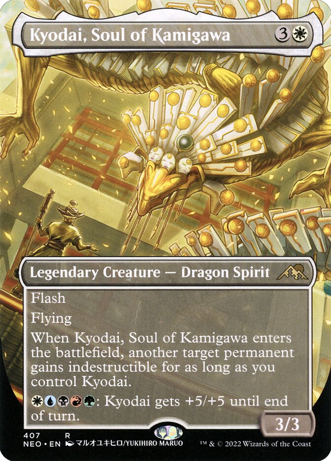 This Is An Image Of The Magic The Gathering Card Kyodai, Soul of Kamigawa From The Set Kamigawa: Neon Dynasty - Designed By Artist Daniel Zrom